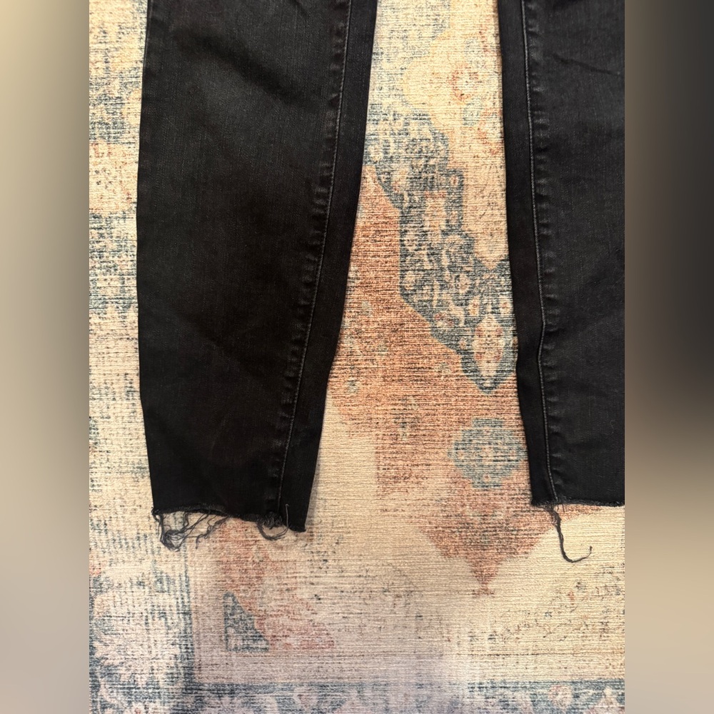 Paige Black Distressed Verdugo Ankle Women's Jeans - Picture 2 of 6